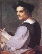 Andrea del Sarto Portrait of a Young Man oil on canvas